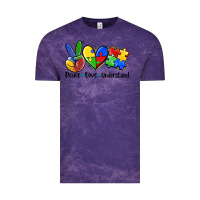 Cloud Purple peace love  cure Vintage Tee - AdoDesignShop