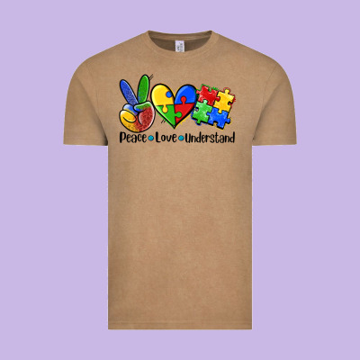 Peace Love  Cure Vintage Tee Designed By Adodesignshop
