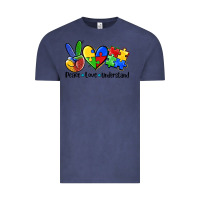 Vintage Denim peace love  cure Vintage Tee - AdoDesignShop