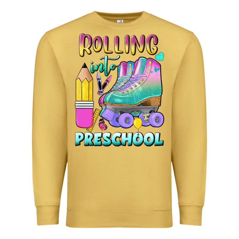 Rolling Into Preschool Premium Sweatshirt by BundleAndBundleShop | Teevron