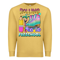 Antique Gold rolling into preschool Premium Sweatshirt - BundleAndBundleShop