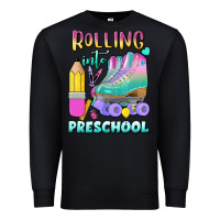 Black rolling into preschool Premium Sweatshirt - BundleAndBundleShop