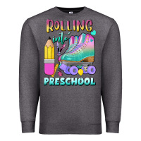 Charcoal Heather rolling into preschool Premium Sweatshirt - BundleAndBundleShop