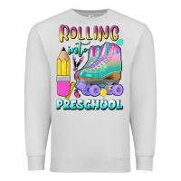 Dove Grey rolling into preschool Premium Sweatshirt - BundleAndBundleShop