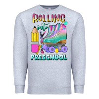 Heather Grey rolling into preschool Premium Sweatshirt - BundleAndBundleShop