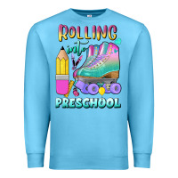 Ocean Blue rolling into preschool Premium Sweatshirt - BundleAndBundleShop