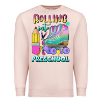 Pale Pink rolling into preschool Premium Sweatshirt - BundleAndBundleShop