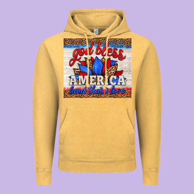God Bless America Land That I Love Vintage Hoodie Designed By Hra Design Shop