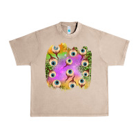 French Oak eyes leopard halloween patch Urban Heavy Tee - BundleAndBundleShop
