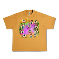 Peanut Butter eyes leopard halloween patch Urban Heavy Tee - BundleAndBundleShop