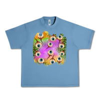 Pebble Blue eyes leopard halloween patch Urban Heavy Tee - BundleAndBundleShop