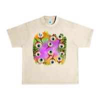 Sandshell eyes leopard halloween patch Urban Heavy Tee - BundleAndBundleShop