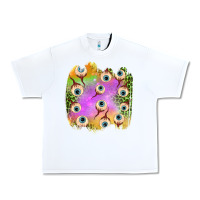 White eyes leopard halloween patch Urban Heavy Tee - BundleAndBundleShop