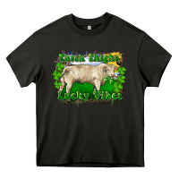 Asphalt thick thighs lucky vibes charolais bull Heavy Core Tee - RanaPortraitStore