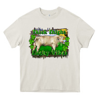 Cream thick thighs lucky vibes charolais bull Heavy Core Tee - RanaPortraitStore