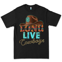 Black long live cowboys Premium Tee - texasbilliewilder