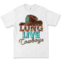 White long live cowboys Premium Tee - texasbilliewilder