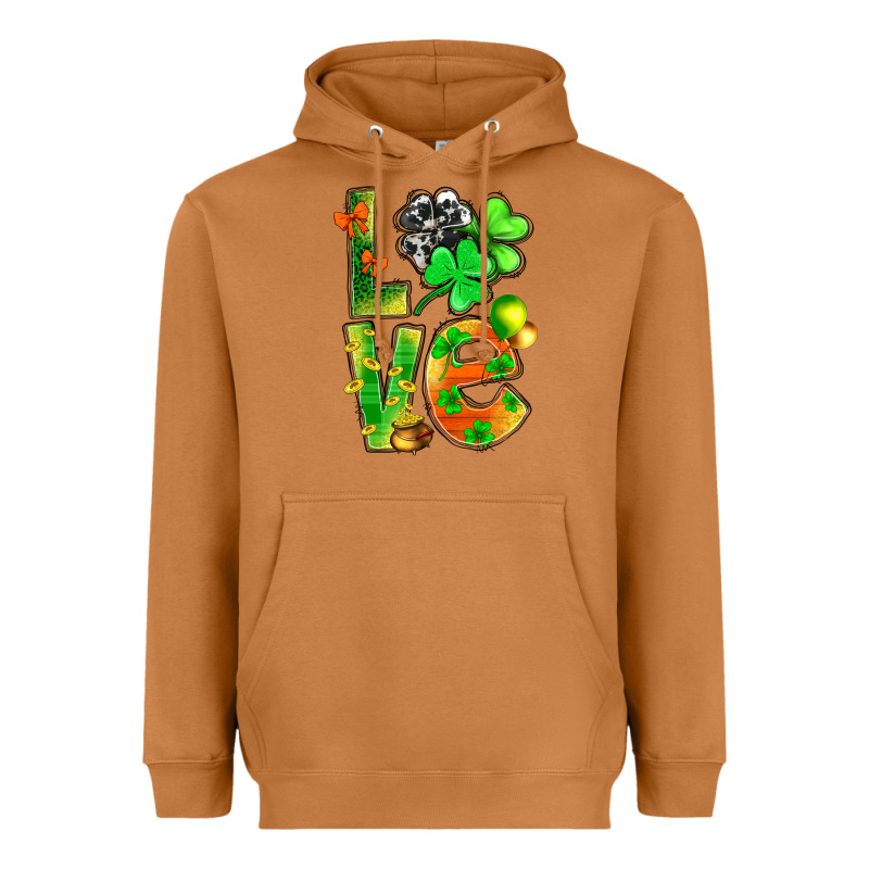 St.patrick Love With Clover Heavyweight Hoodie by BundleAndBundleShop | Teevron