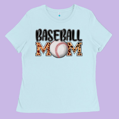 Baseball Mom Ladies Tee Designed By Adodesignshop