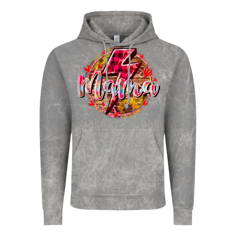 Mama Lighting Bolt Vintage Hoodie by RacoonDesign | Teevron