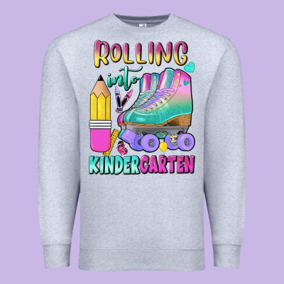 Rolling Into Kindergarten Premium Sweatshirt Designed By Bundleandbundleshop
