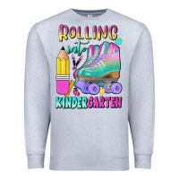 Heather Grey rolling into kindergarten Premium Sweatshirt - BundleAndBundleShop
