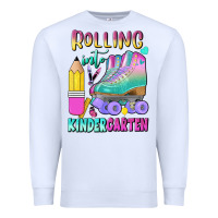 White rolling into kindergarten Premium Sweatshirt - BundleAndBundleShop