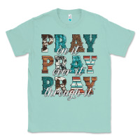 Seafoam pray on it pray over it pray through it Classic Tee - Artiststas