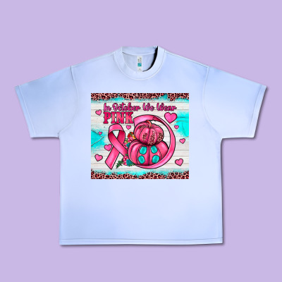 In October We Wear Pink Urban Heavy Tee Designed By Jahusdesignshop