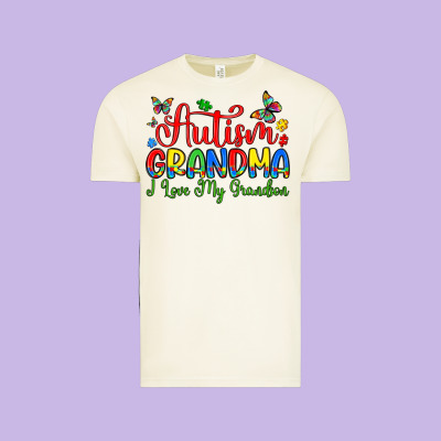Autism Grandma I Love My Grandson Vintage Tee Designed By Artiststas