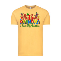 Vintage Mustard autism grandma i love my grandson Vintage Tee - Artiststas