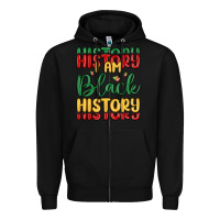 Black i am black history Zipper Hoodie - MaliasSmallBusiness