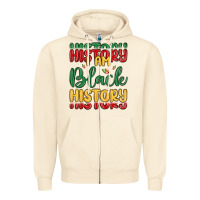 Sandshell i am black history Zipper Hoodie - MaliasSmallBusiness