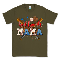 Army Green ballpark mama Classic Tee - AdoDesignShop