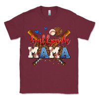Burgundy ballpark mama Classic Tee - AdoDesignShop