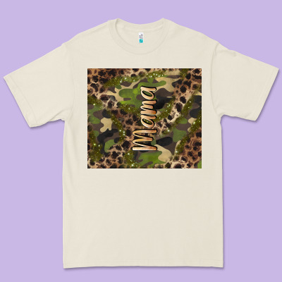 Camouflage Mama Premium Tee Designed By Barkaloodesign