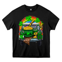 Black st patricks day truck with pot of gold horseshoe a Heavy Core Tee - RanaPortraitStore