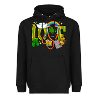 Black St. Patrick's Love Nurse Heavyweight Hoodie - BundleAndBundleShop
