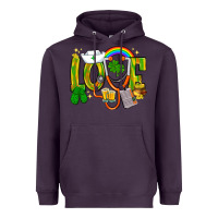 Plum St. Patrick's Love Nurse Heavyweight Hoodie - BundleAndBundleShop