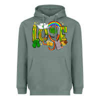 Sage St. Patrick's Love Nurse Heavyweight Hoodie - BundleAndBundleShop