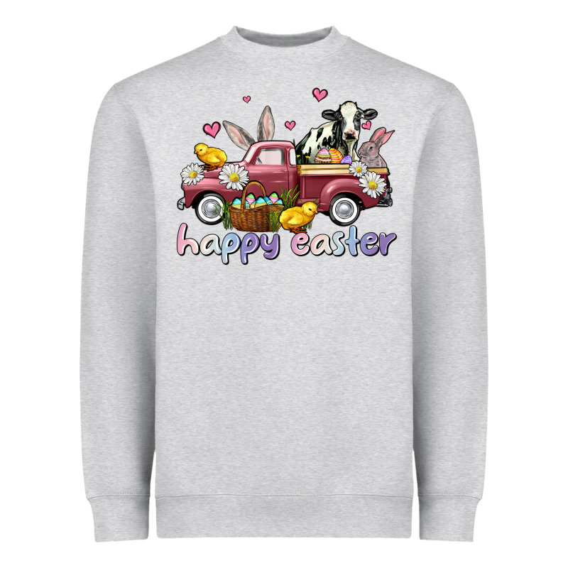 Happy Easter Trucks Heavyweight Sweatshirt by AdoDesignShop | Teevron