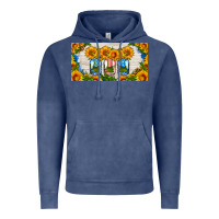 Vintage Denim american mason jar sunflower license plate Vintage Hoodie - HRA Design Shop