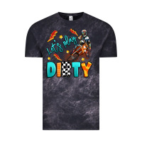 Cloud Black let's play dirty Vintage Tee - Artiststas