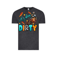Vintage Black let's play dirty Vintage Tee - Artiststas