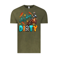 Vintage Olive let's play dirty Vintage Tee - Artiststas