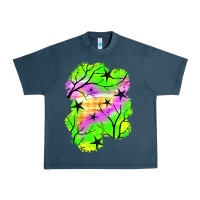 Midnight Navy star halloween patch Urban Heavy Tee - BundleAndBundleShop