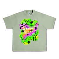 Oil Green star halloween patch Urban Heavy Tee - BundleAndBundleShop