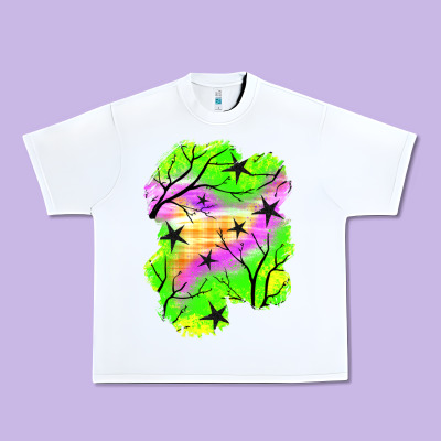 Star Halloween Patch Urban Heavy Tee Designed By Bundleandbundleshop