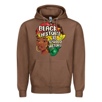 Chestnut black history is world history Zipper Hoodie - MaliasSmallBusiness