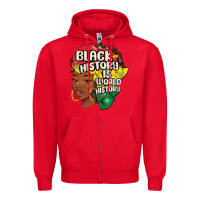 Red black history is world history Zipper Hoodie - MaliasSmallBusiness